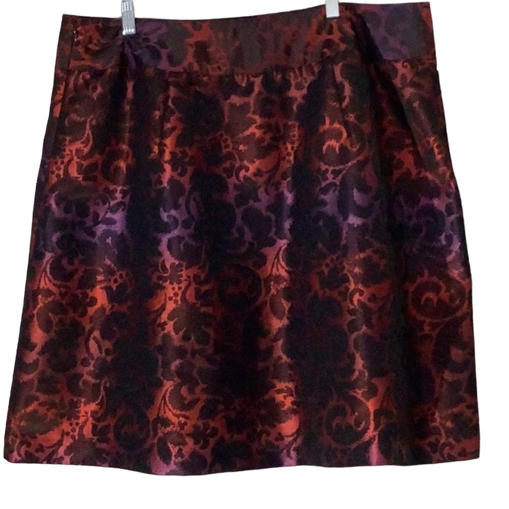 Lane Bryant Floral Pleated Skirt